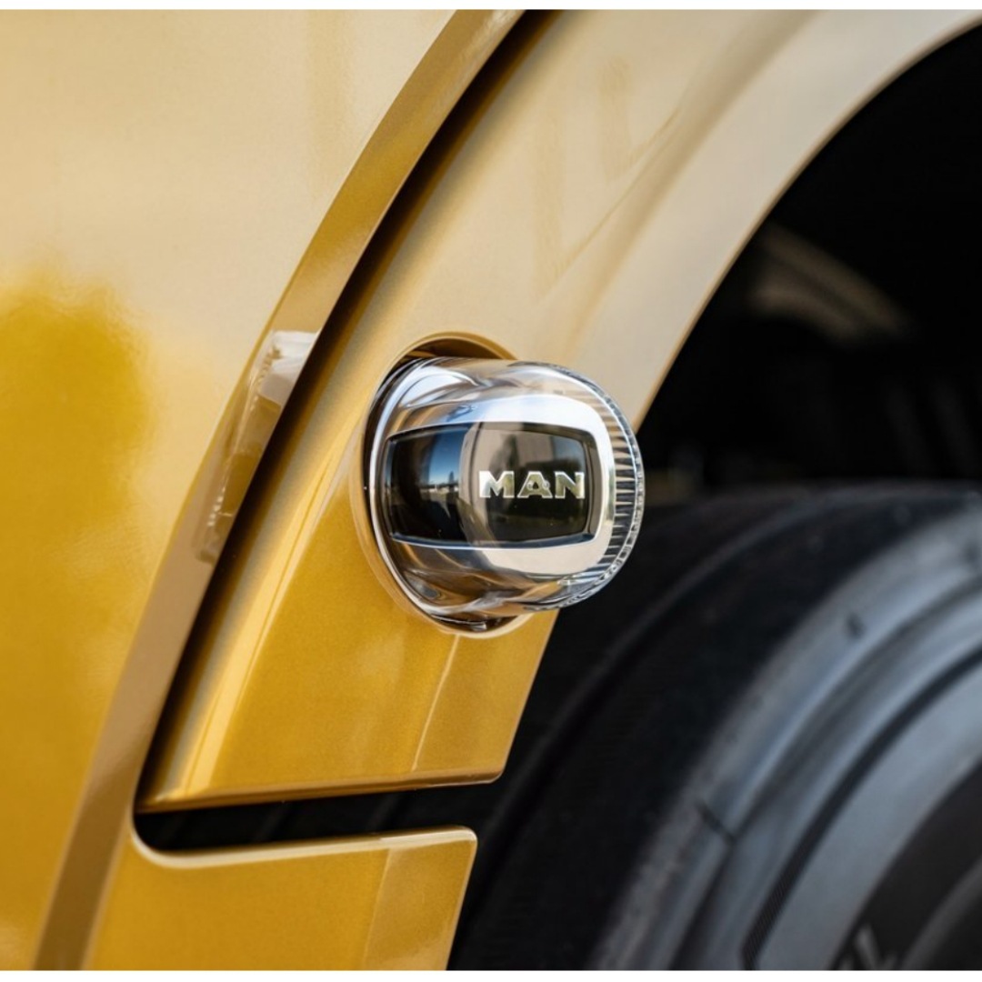 [Hennuo] adaptarse a la luz del camión MAN LOGO de Alemania, luz redonda de neumáticos, luz lateral, luz de señal de dirección