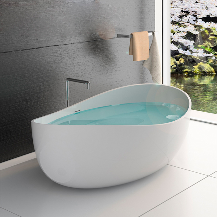 Bañera microcristalina bañera independiente hogar artificial piedra bañera hormigón color múltiples colores se puede utilizar