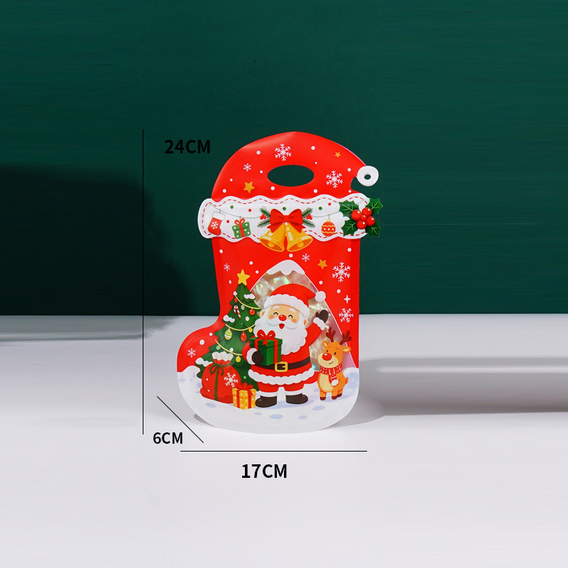 2026 nuevas bolsas de regalo de calcetines de Navidad embalaje de dulces autosuficientes bolsas de regalos de vacaciones creativas bolsas de aperitivos