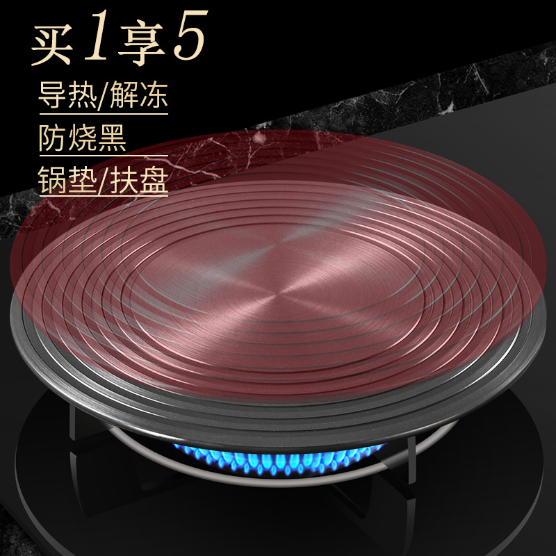 燃气炉导热板 厨房均匀防锅烧黑导热烤盘 快速生鲜航空铝制解冻板|ru