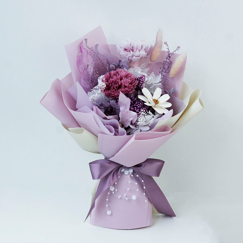 Día de la Madre amazónico flores secas flores verdaderas flores eternas flores de regalo bouquet de claveles bouquet