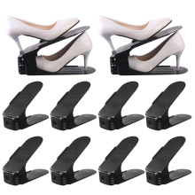 鞋架10个装鞋子收纳架家用双层高度可调节鞋托架亚马逊爆款多功能