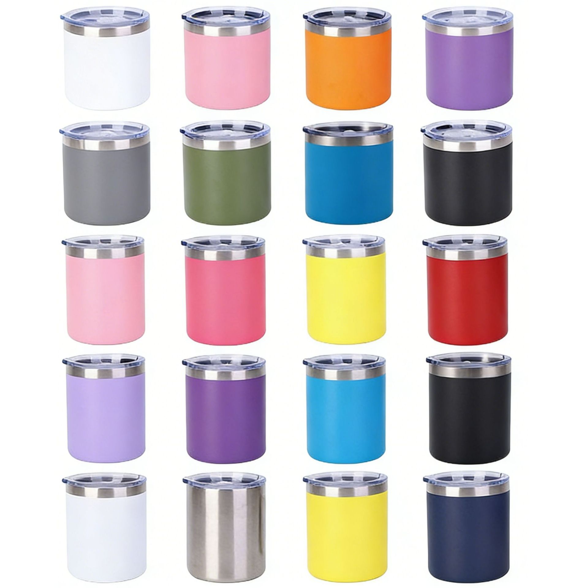 跨境304不锈钢12oz手柄马克杯双层真空保温杯便携办公咖啡杯打印