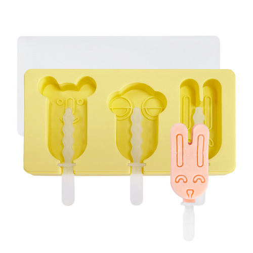 Sanxin Cartoon Snowman Ice Cream Silicone Mold: Homemade Popsicle Maker with Lid, Perfect for Making Ice Cream Cones, Pops, and Dessert Sticks