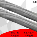 批发热镀锌丝杆牙条全牙棒M4M5M6M8M10M12全牙国标通丝长螺纹丝杆