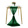 Nordic wedding chiffon table flag festival party tablecloth decoration wedding table flag solid chiffon table flag wedding wholesale