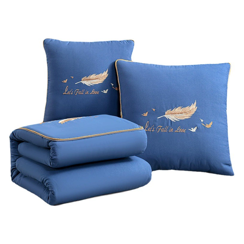 Высококачественная Подушка-одеяло двойного назначения, автомобильная Складная Подушка, Офисная Подушка для сна, одеяло, летнее одеяло два в одном