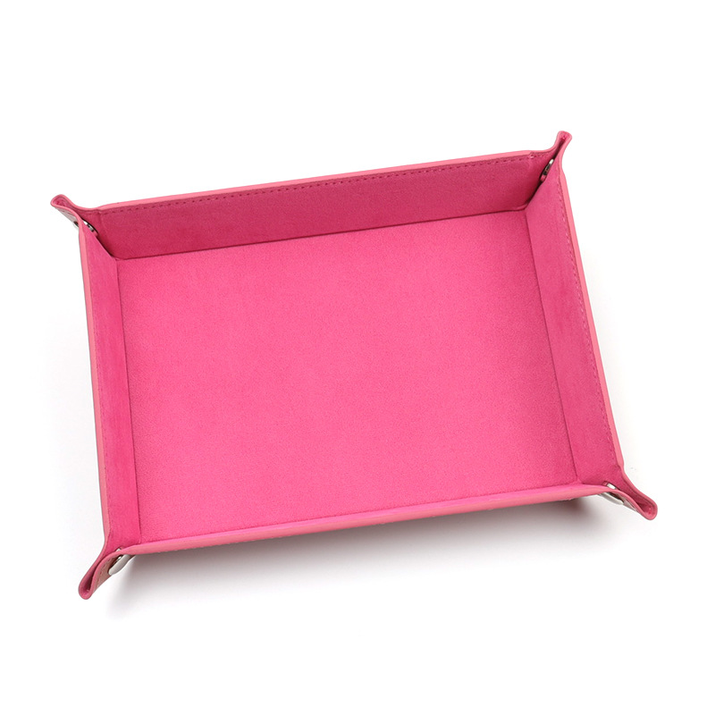 Una sola pieza de entrega en stock al por mayor de franela palillos Placa de cuatro esquinas plegable juego palillos placa bandeja de almacenamiento