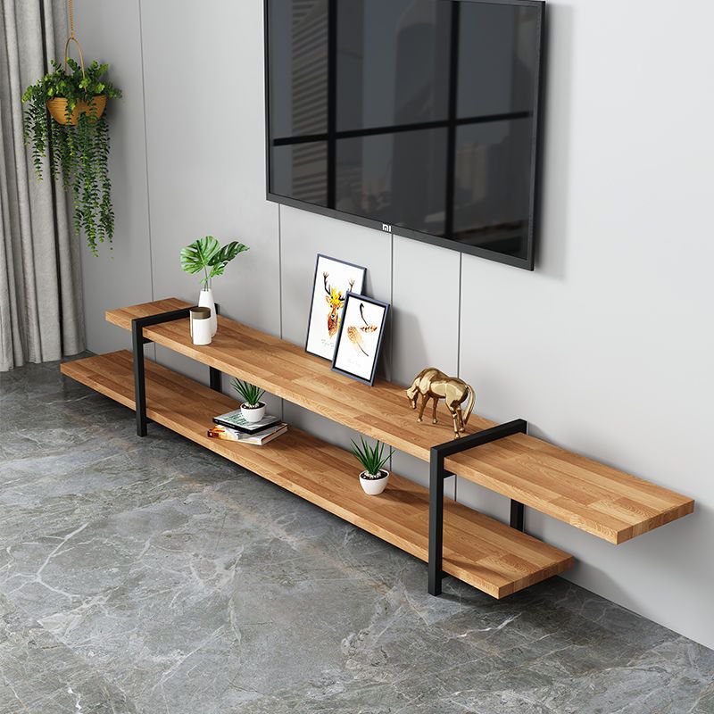 Tv Cabinet Coffee Table Solid Wood Complete Set Nordic Modern Minimalist Living Room Furniture Combination Minimalist Small Apartment Retractable Table