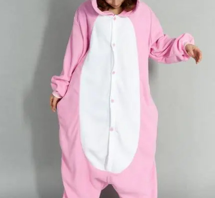 Pijamas transfronterizos al por mayor de fábrica Labubu pijamas femeninos de una sola pieza de dibujos animados pijamas de animales de franela Capibala