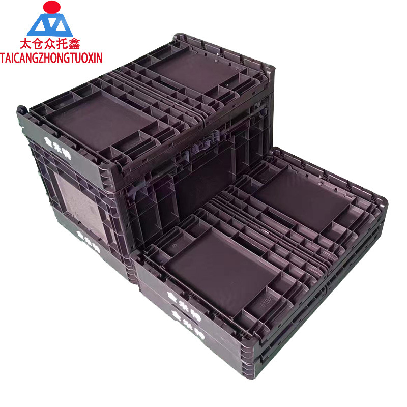 Nuevo material EUO4633 caja de plástico plegable caja logística estándar europea azul gris caja plegable antiestática 600400340 image 5