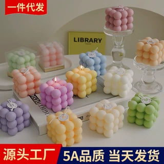 魔方蜡烛伴手礼礼品candle手工创意小众高级香氛摆件跨境香薰蜡烛