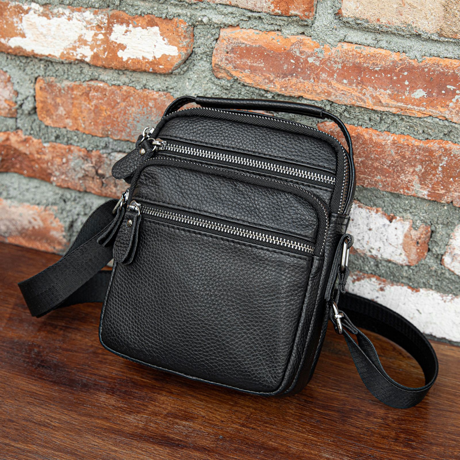 Ventas transfronterizas calientes de cuero para hombres mochila deportiva al aire libre mochila texturizada retro colección de bolsos de hombro