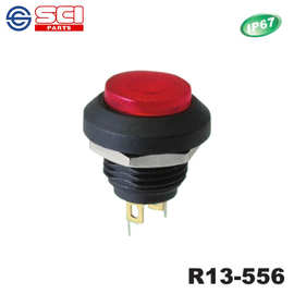 台湾SCI新进R13-556按钮开关自锁防水螺母安装全新原装正品质保
