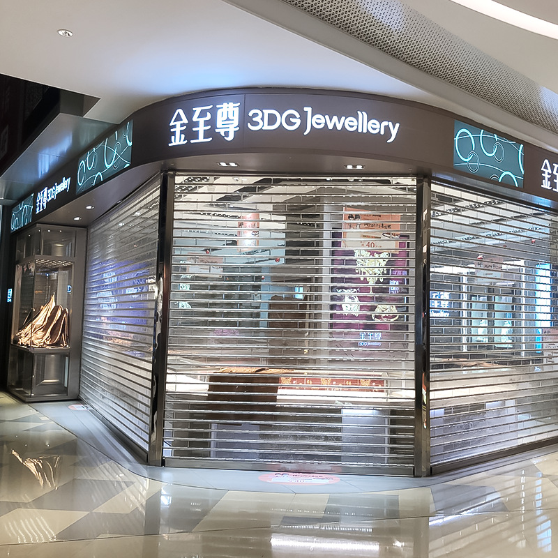 PVC透明卷帘门水晶卷闸门厂家定做洗车店商场电动全套自动不锈钢