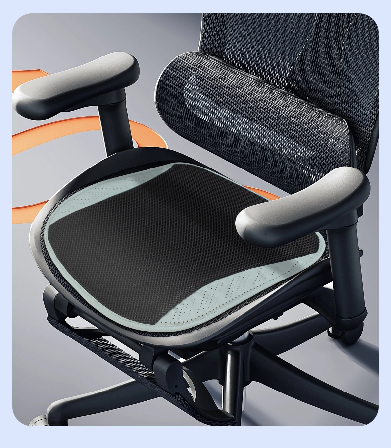 Car Cushion Summer Cool Ventilated Seat Cushion Breathable Heat Dissipation Household USB Fan Cushion Car Ice Silk Cool Cushion