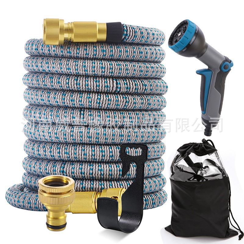 跨境灰蓝色洗车浇花可伸缩的魔术花园软管