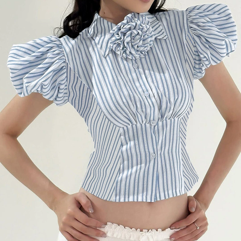 Нишевые дизайн полосатого цвета, талия тонкая и уменьшена