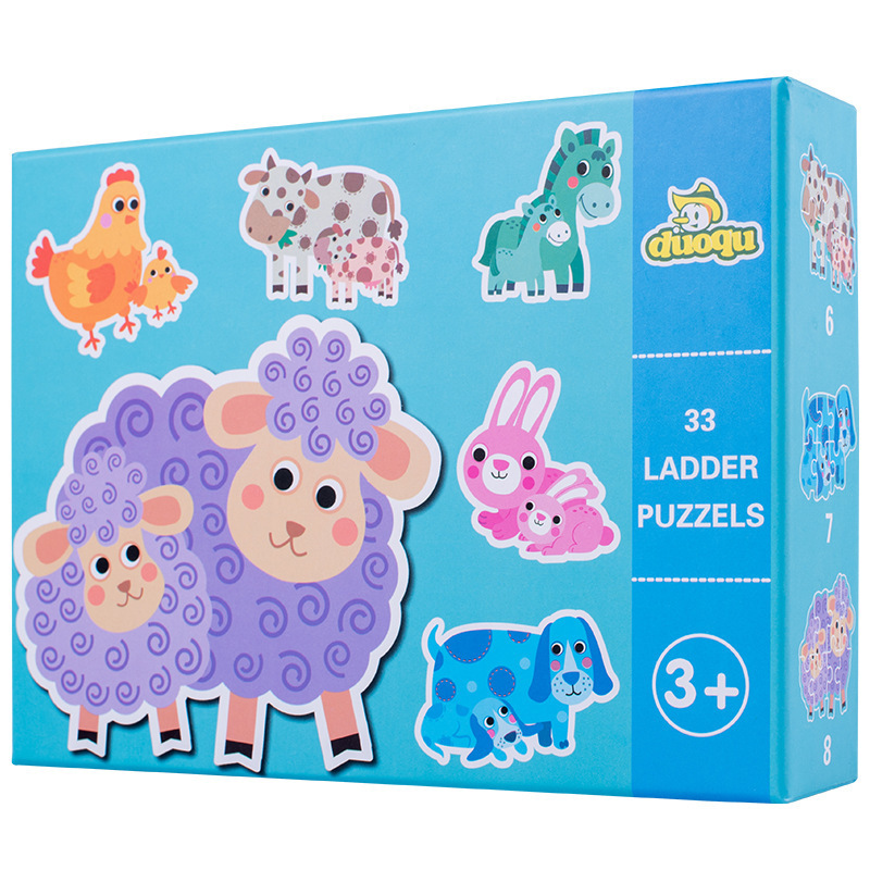 Fabricante de suministro de bebés educación temprana rompecabezas LeMont forma de animal cognitivo rompecabezas puzzle puzzle juguetes de madera image 19