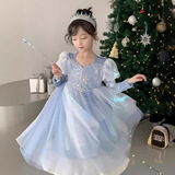 Осенний демисезонный наряд маленькой принцессы, детская одежда, «Холодное сердце», косплей, xэллоуин