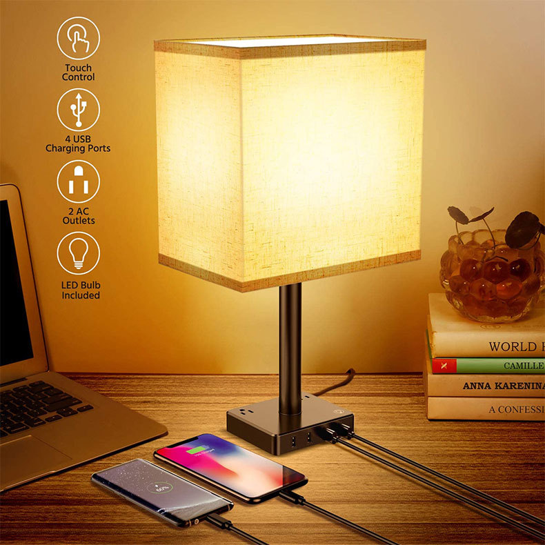 Touch LED table lamp