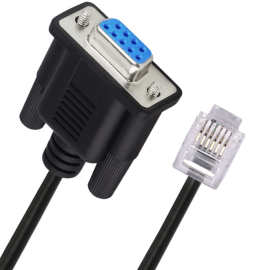 RS232 DB9针母头转RJ11 RJ12 6P6C局域网串行控制台连接线