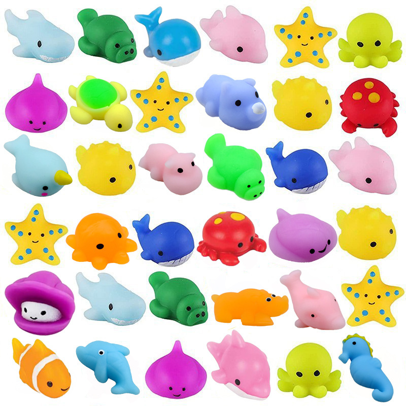 Amazon Creative Turtle Stress Relief Ocean Animal Squishy Toys Dolphin Whale Starfish Pufferfish Ocean Dumplings