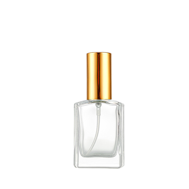 シンプルでファッション的な正方形の厚いネジのガラス瓶30ml 50ml 100mlの透明なガラスの香水の分注の瓶|undefined