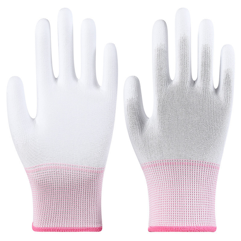 Guantes de protección laboral Star Yu Guantes antiestáticos delgados antideslizantes y resistentes al desgaste Star Yu PU508 recubiertos con palma