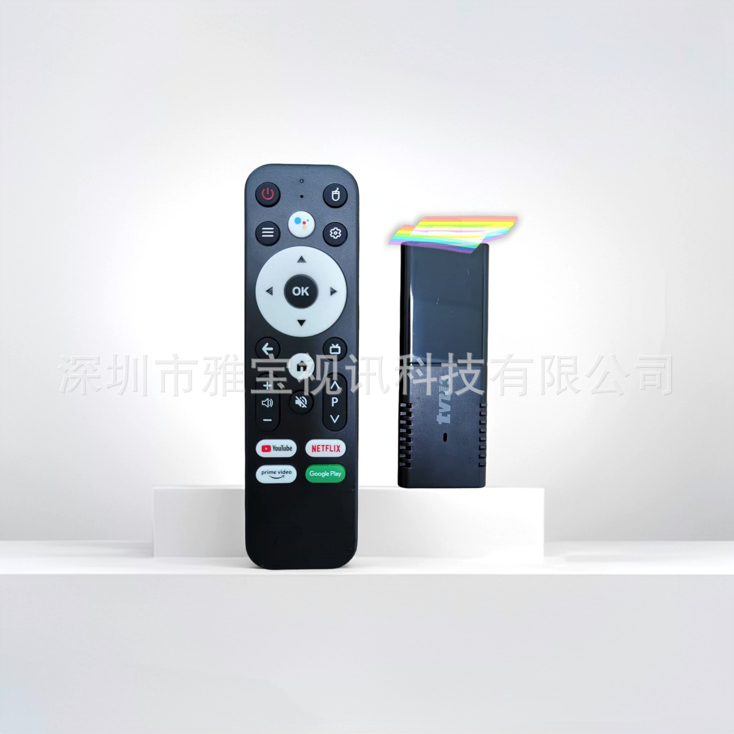 跨境外贸爆款TVR3  H313安卓10网络播放器机顶盒双频WIF6+BT语音