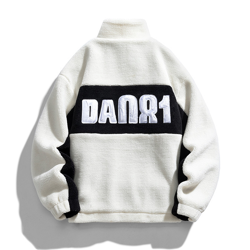 Men's Clothing spring and autumn lamb wool cotton jacket cotton clothing polar fleece jacket men's lamb wool couple_voghion.com