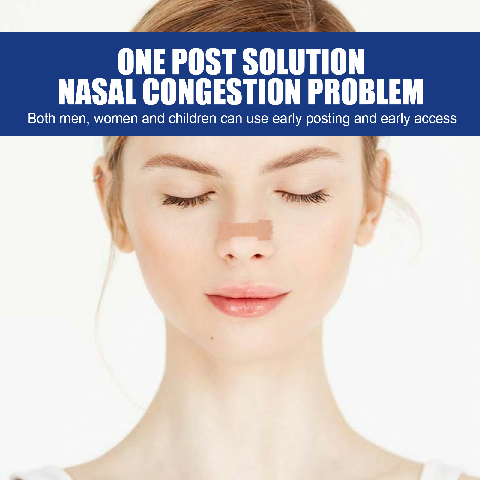 South Moon Anti-snarkning näsplåster lindrar mjuk andning och snoppstopp och snarkningsventilation näsplåster_voghion.com