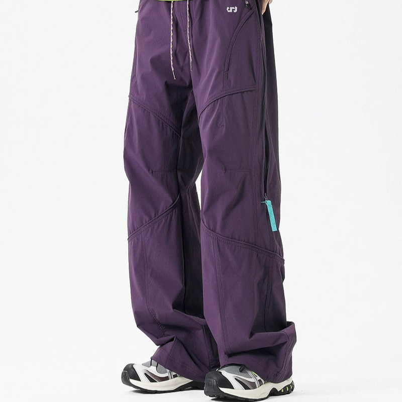 American Functional Style Assault Pants for Men and Women 2025 Spring New Hiking and Mountaineering Casual Pants Waterproof Wide-Leg Pants