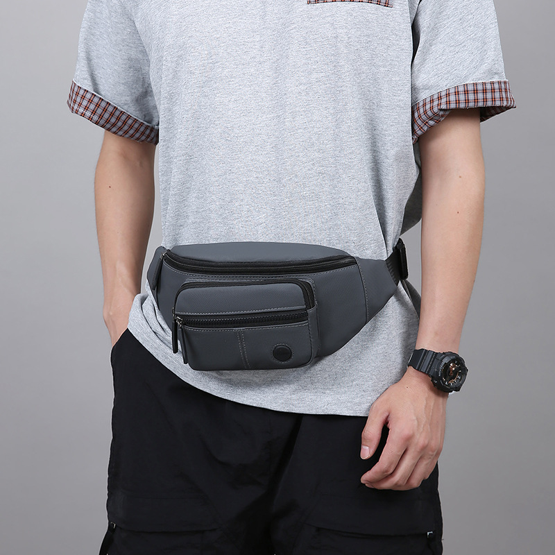 Venta al por mayor nuevo estilo riñonera deportes de ocio bolsa de pecho al aire libre bolsa de caja registradora para negocios bolsa de mensajero de hombro para hombre