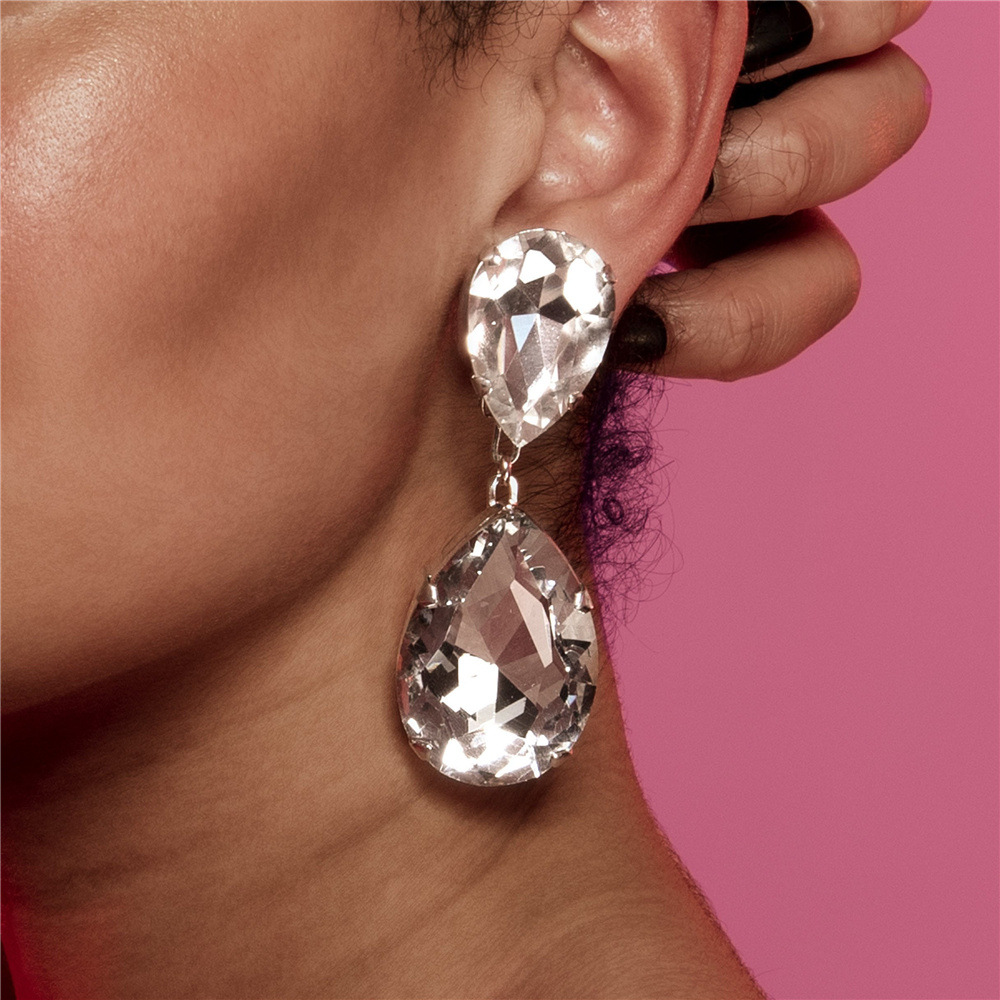 Brand fashionable shiny pendant drop-shaped