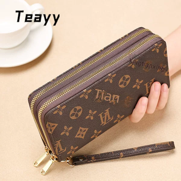 Women's Wallet 2026 New Long Style Wallet for Girls, Fashionable Double-Layer Zipper Large Capacity Wallet for Women