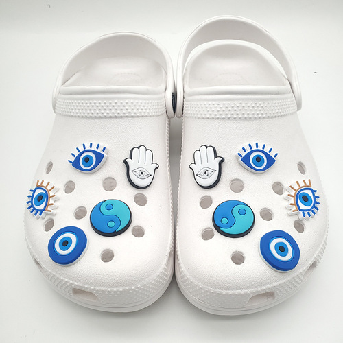Devil's Eye Shoes Flower Hole Shoes Decorative Shoe Buckle Accessories Croc Garden Shoes PVC Decorative Buckle