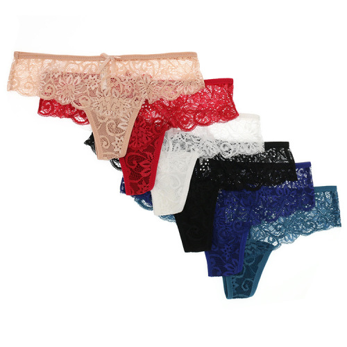 European and American women's sexy low-waist underwear lace hollow thong Amazon AliExpress Ebay ozon