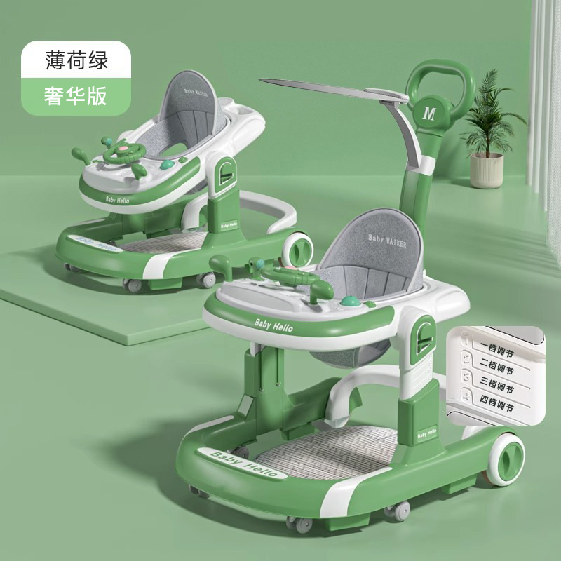 学歩の赤ちゃんの手は横転型の新型を押します。