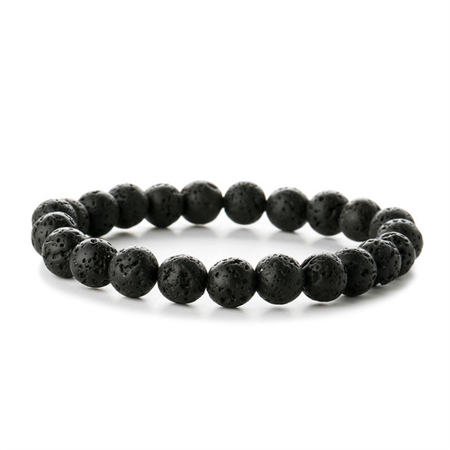 Direct Manufacturer Sales Natural Turquoise Agate Bead Bracelet Volcanic Sandstone Bracelet Finished Jewelry Multi-Color Beads