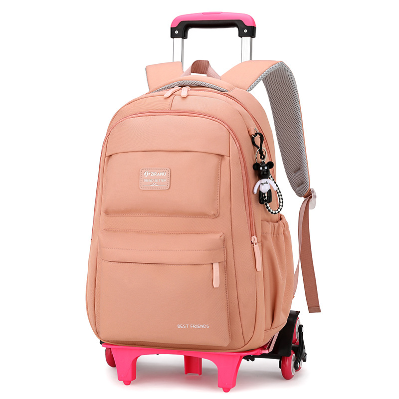 Natural Fish nuevo carro mochila primaria niñas de la Escuela de gran capacidad de descompresión protección de la columna vertebral de gran capacidad mochila entrega