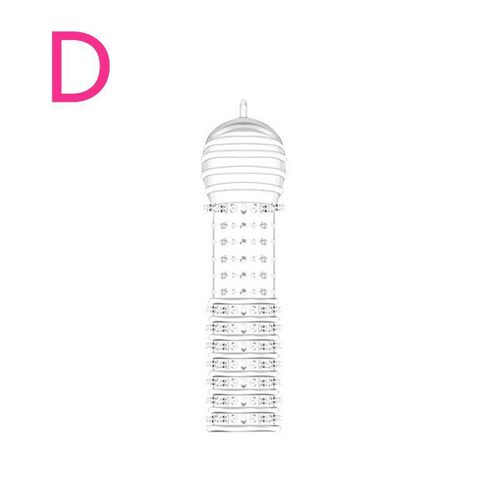 Heterosexual spiked wolf braces hollow penis men's bold and thickened penis condom condom adult sex toys