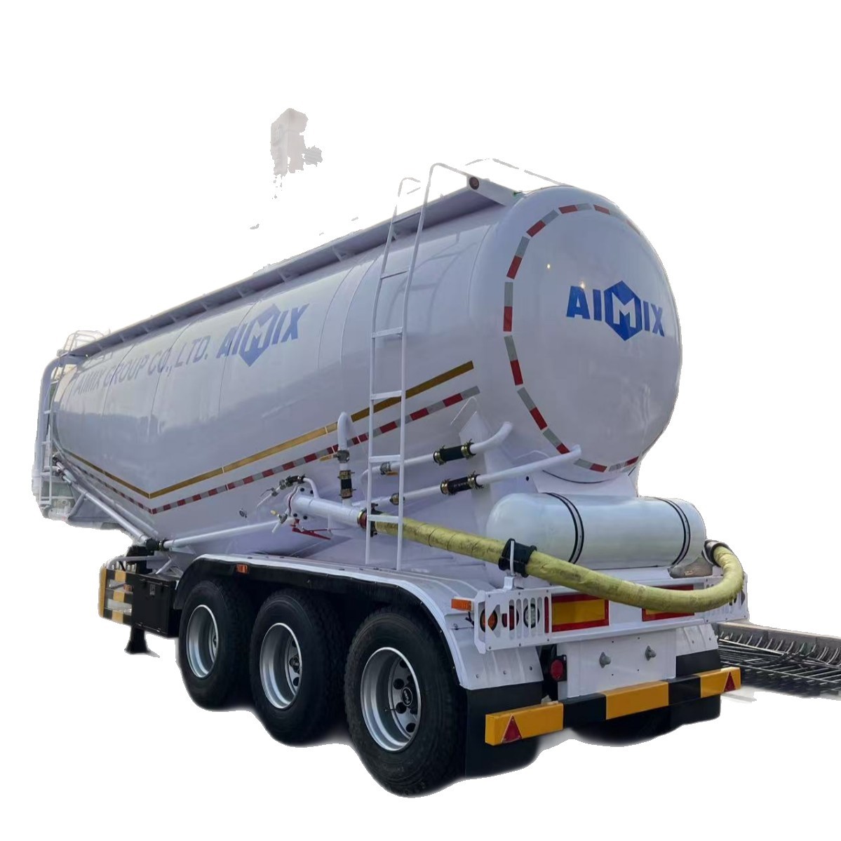 Factory Direct Supply of Bulk Cement Transport Tank Truck 45 Cubic Tank Semi-Trailer Powder Particle Transport Tank Can Be Cross-Border