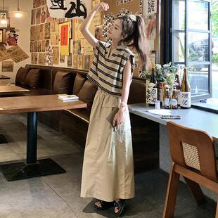 European-Style Beautiful and Fashionable Workwear Suit Skirt for Women in Summer, Stylish, Age-Reducing, Slimming and Flesh-Covering Casual Skirt Two-Piece Set