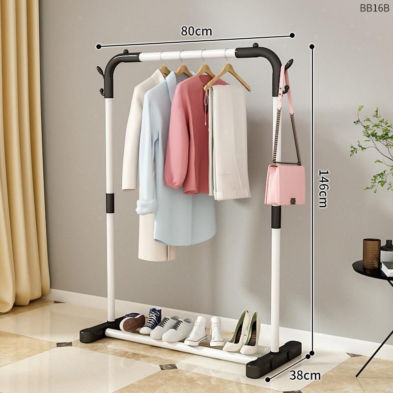 piso percha de ropa dormitorio plegable grueso grueso pequeño interior de plástico percha de ropa doméstica doble varilla balcón