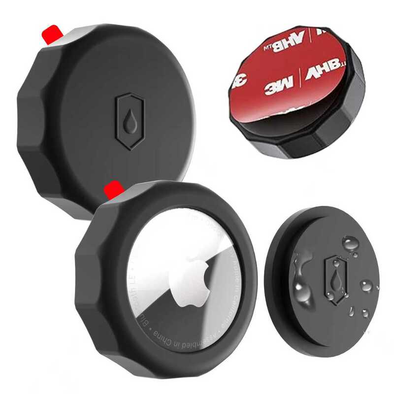Suitable for Airtag Protective Case, Apple Anti-Lost Location Tracker, Silicone Airtag2 Adhesive Waterproof Protective Case