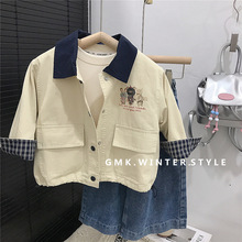 女童新款秋季外套洋气儿童春秋宝宝春秋季风衣夹克衫外穿潮外贸