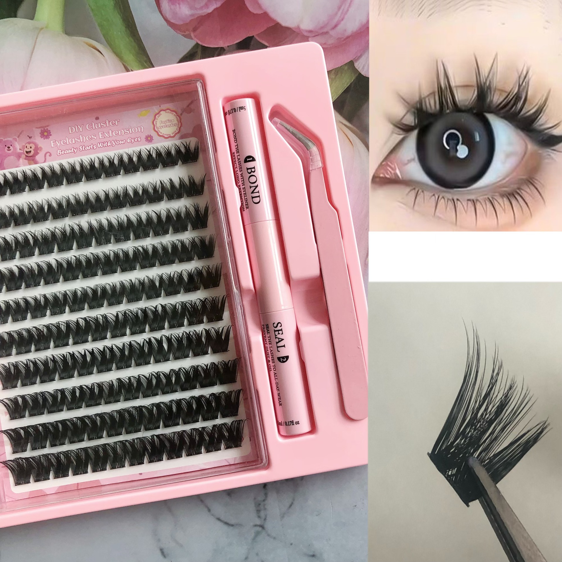 Conjunto de pestañas falsas transfronterizas de gran capacidad serie WM de cómics europeos y estadounidenses, ojos mixtos de barbie caliente, pestañas densas y esponjosas