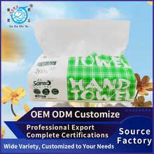 Custom kitchen paper towels, V-fold toilet paper available
