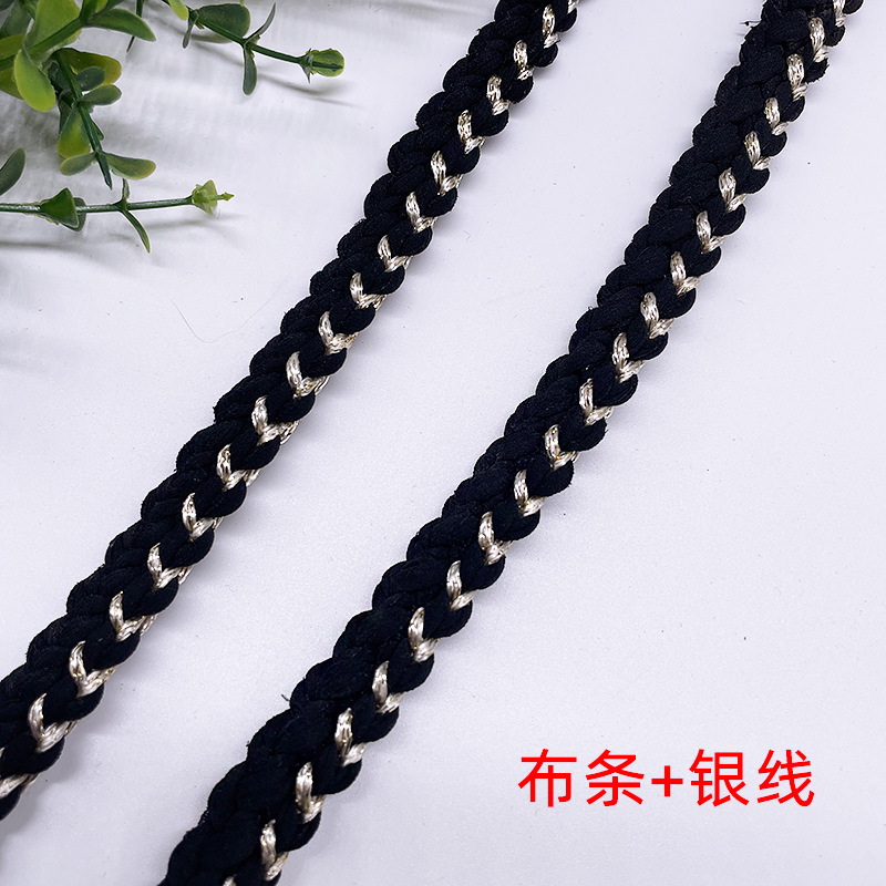 �ֻ�����  ��ɫ�ӽ��߱�֯����֯�� ����1.5cm�������θ��ϻ���